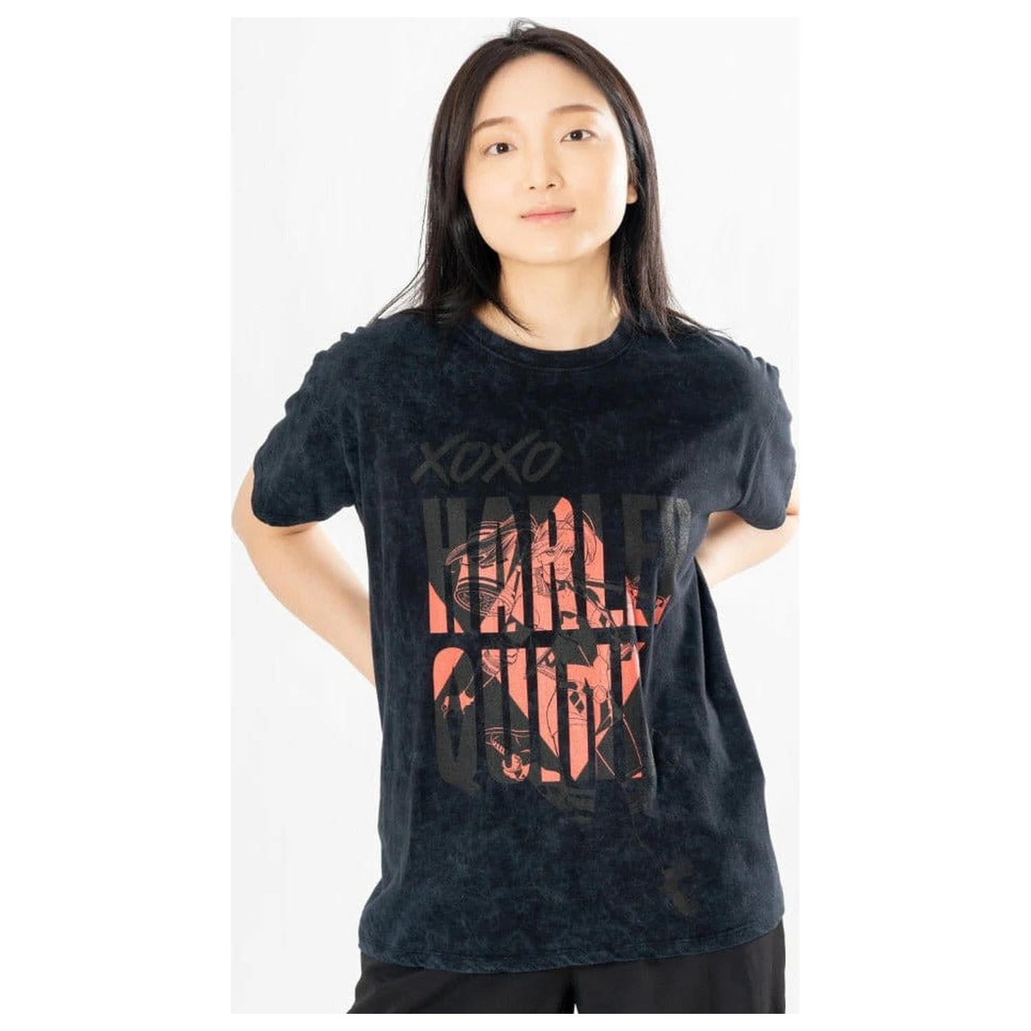 DC Comics majica Harley Quinn Acid Wash Xoxo fotografija izdelka