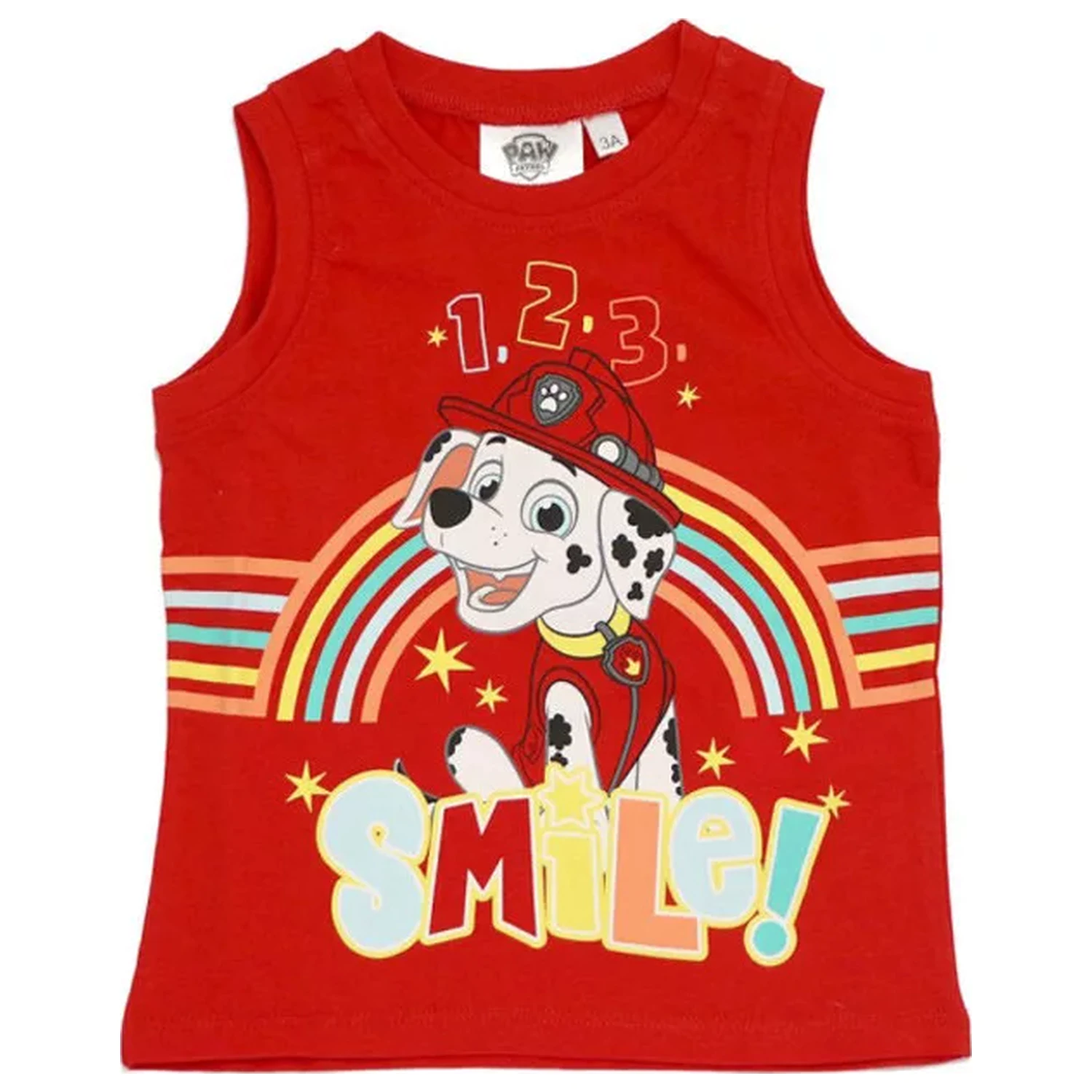 Paw Patrol Smile Red Otroška majica s kratkimi rokavi fotografija izdelka