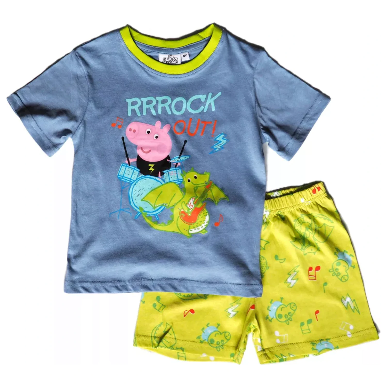 Peppa Pig Rock Out Blue Kids kratke pižame fotografija izdelka