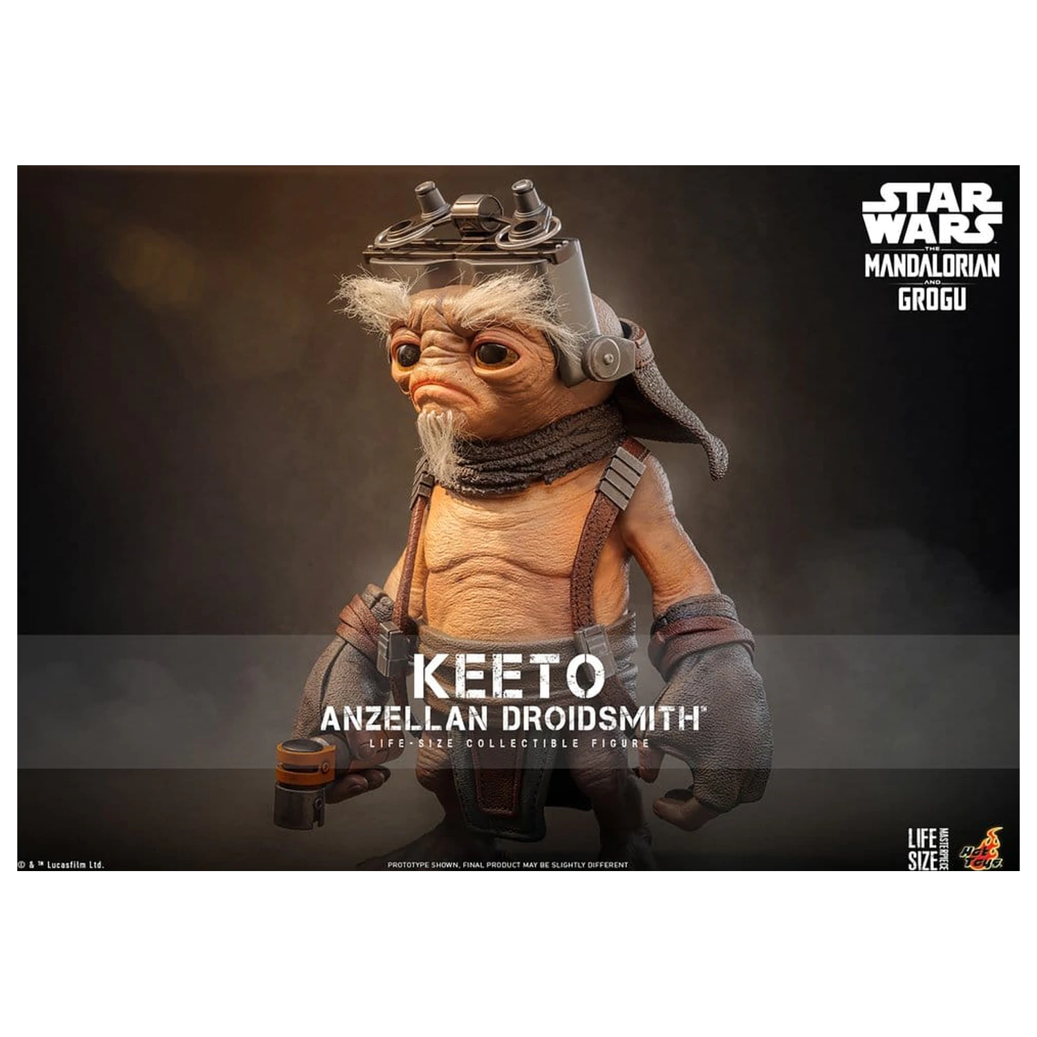Star Wars: The Mandalorian & Grogu Life-Size Masterpiece figura v naravni velikosti Keeto (Anzellan Droidsmith) 26 cm fotografija izdelka