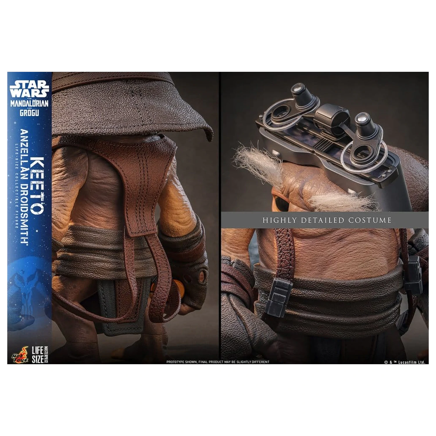 Star Wars: The Mandalorian & Grogu Life-Size Masterpiece figura v naravni velikosti Keeto (Anzellan Droidsmith) 26 cm fotografija izdelka