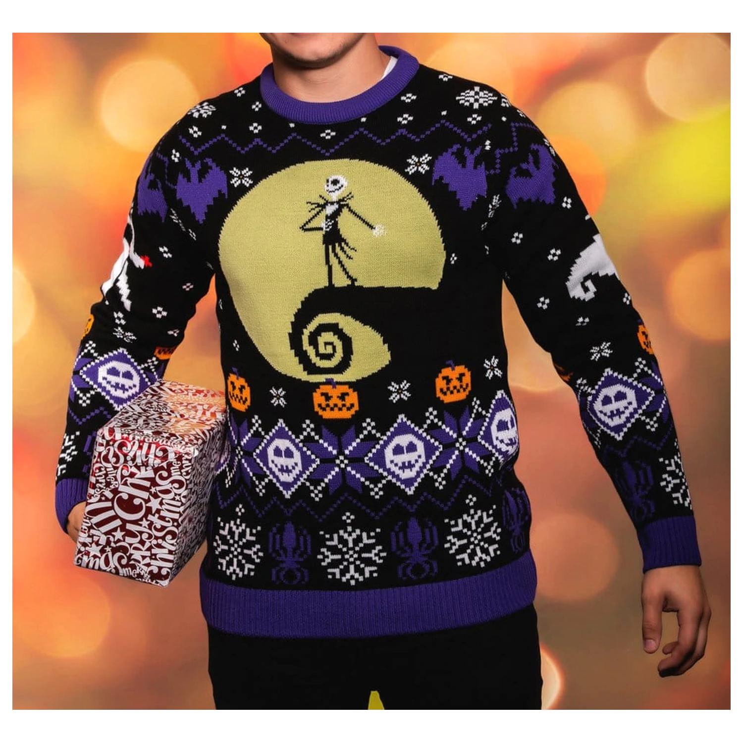Nightmare Before Christmas božični pulover 8-bit fotografija izdelka