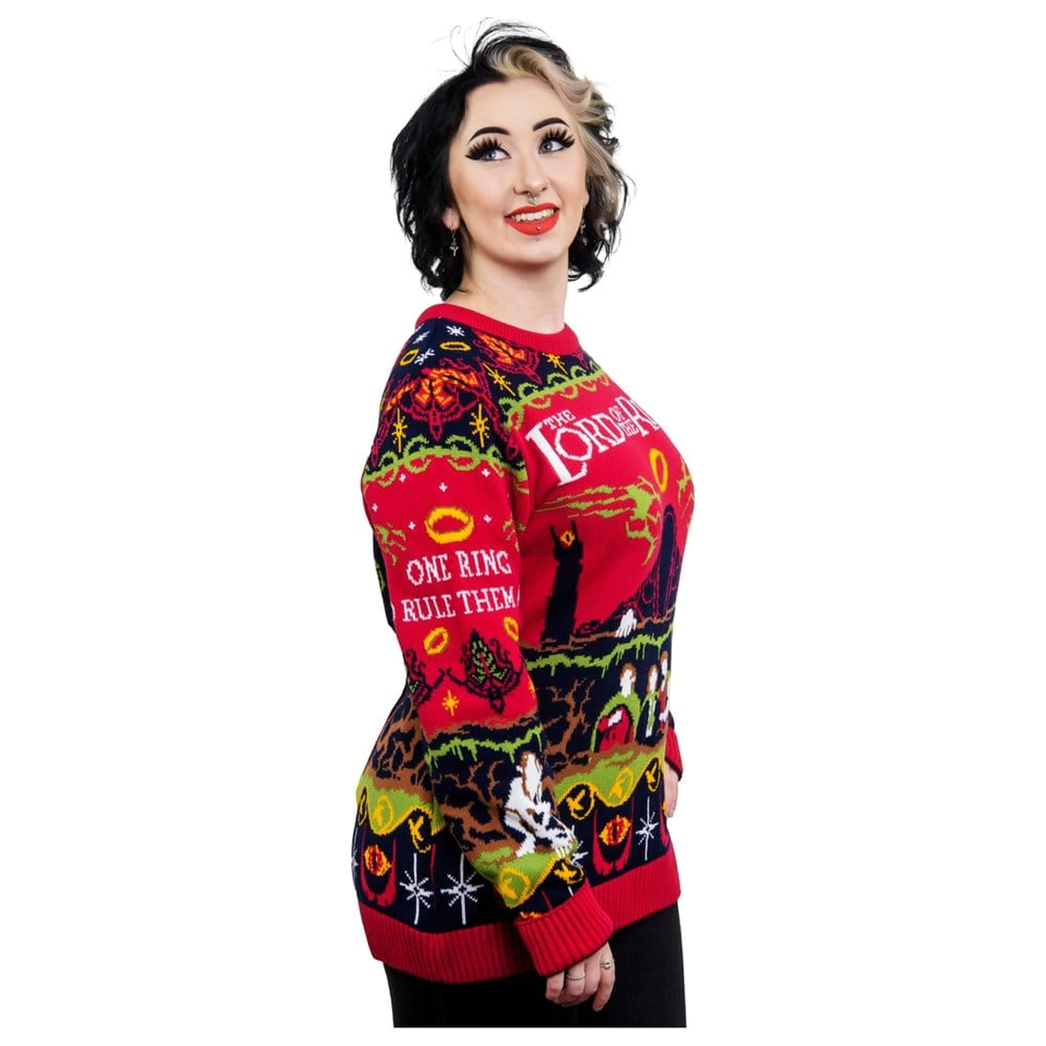 Lord Of The Rings božični pulover One Sweater To Rule Them All fotografija izdelka