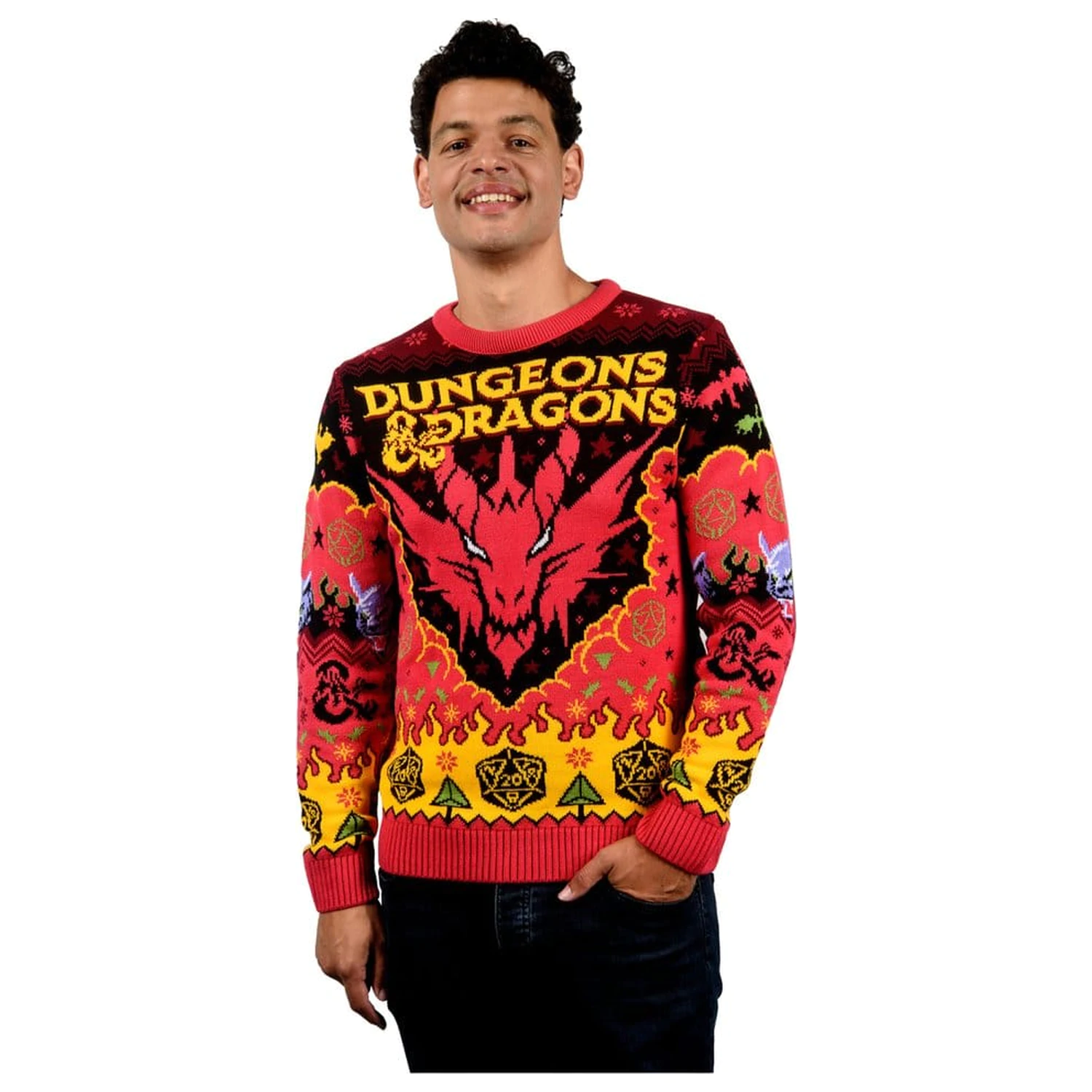 Dungeons & Dragons božični pulover fotografija izdelka