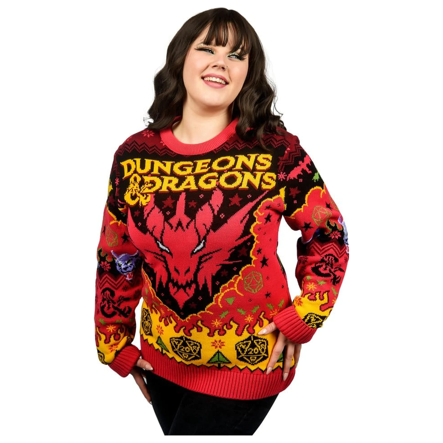 Dungeons & Dragons božični pulover fotografija izdelka