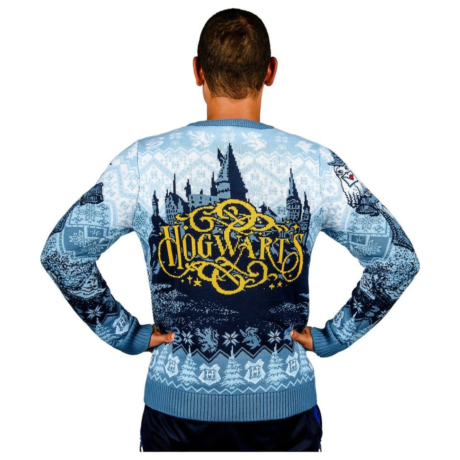 Harry Potter Hogwarts božični pulover fotografija izdelka