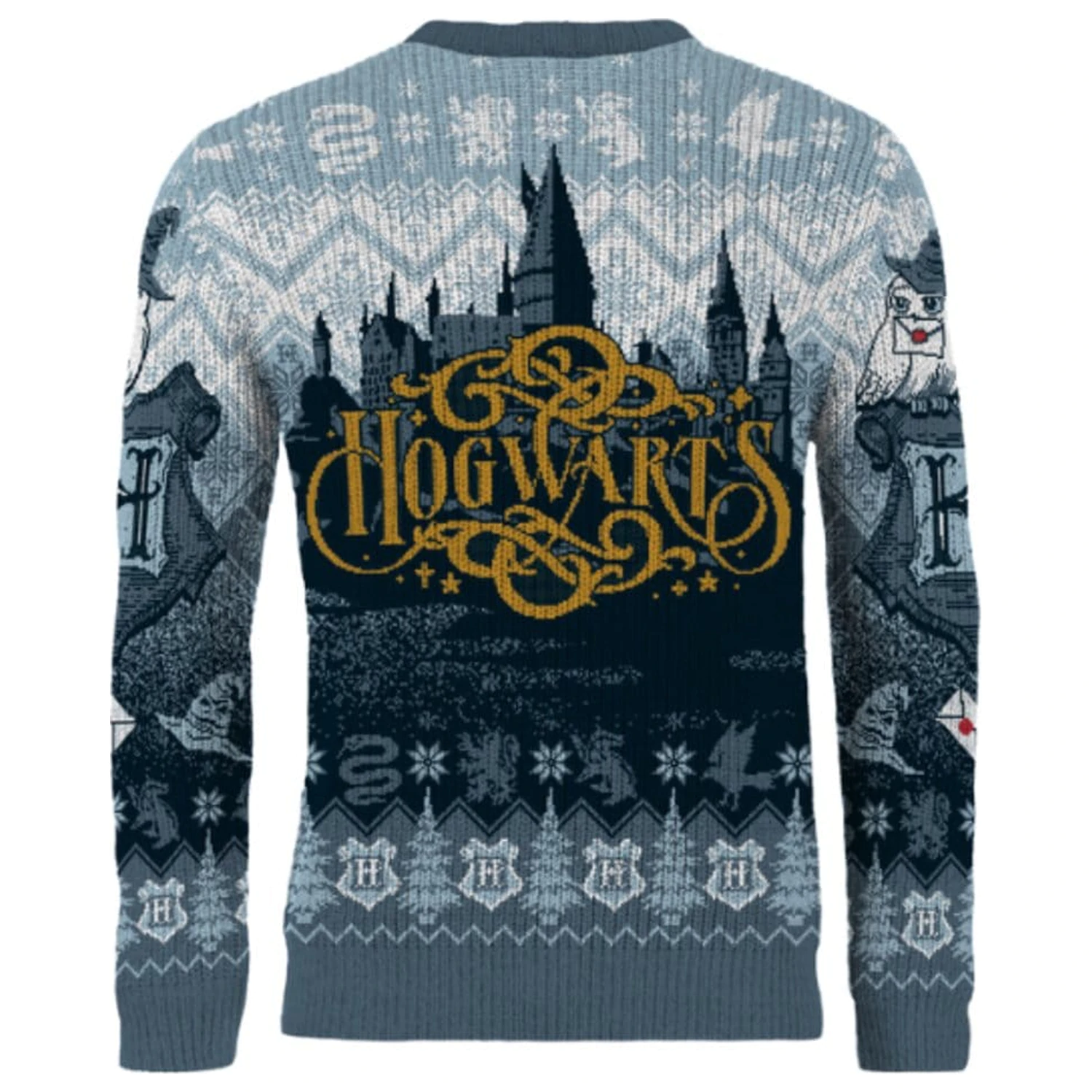 Harry Potter Hogwarts božični pulover fotografija izdelka
