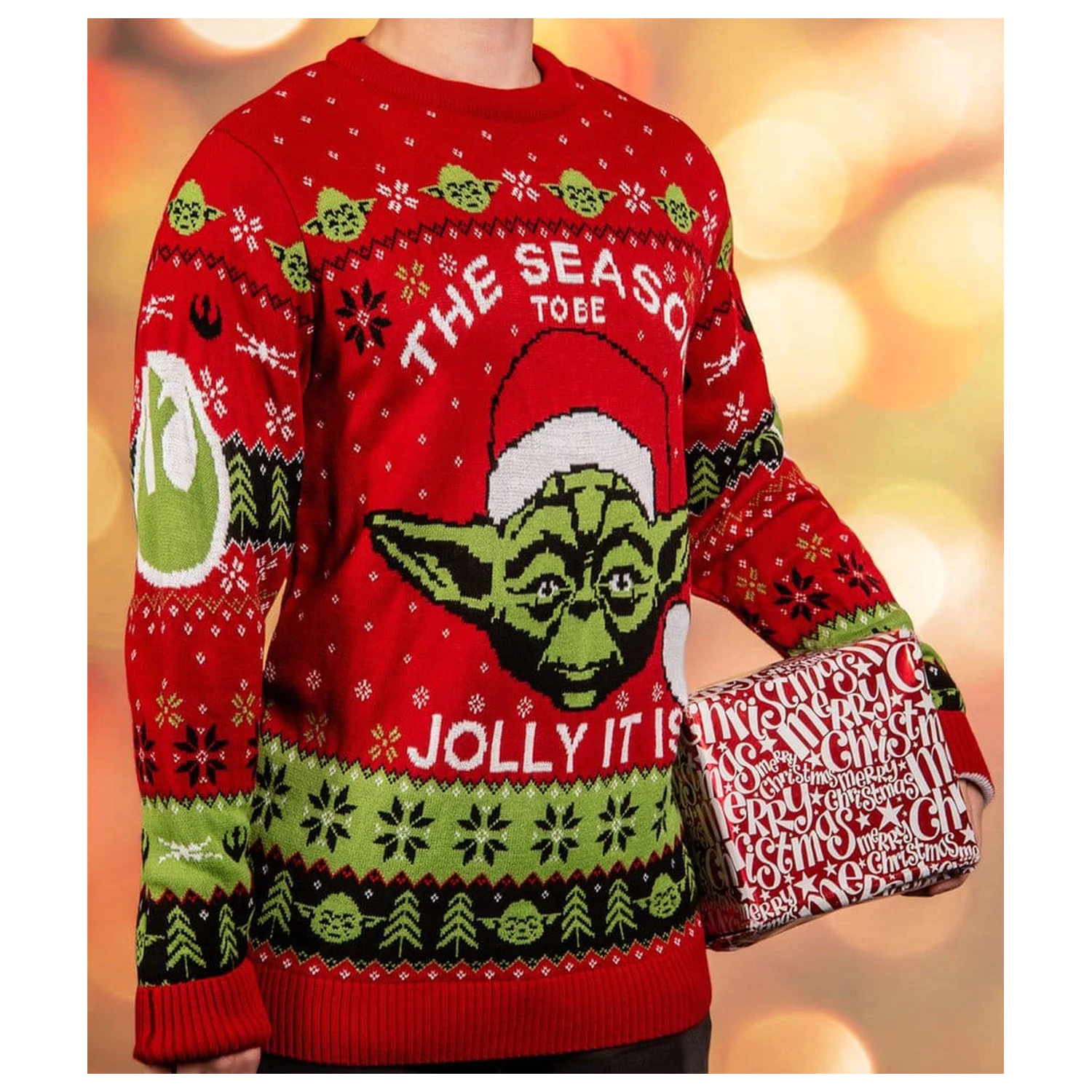Star Wars božični pulover Yoda fotografija izdelka