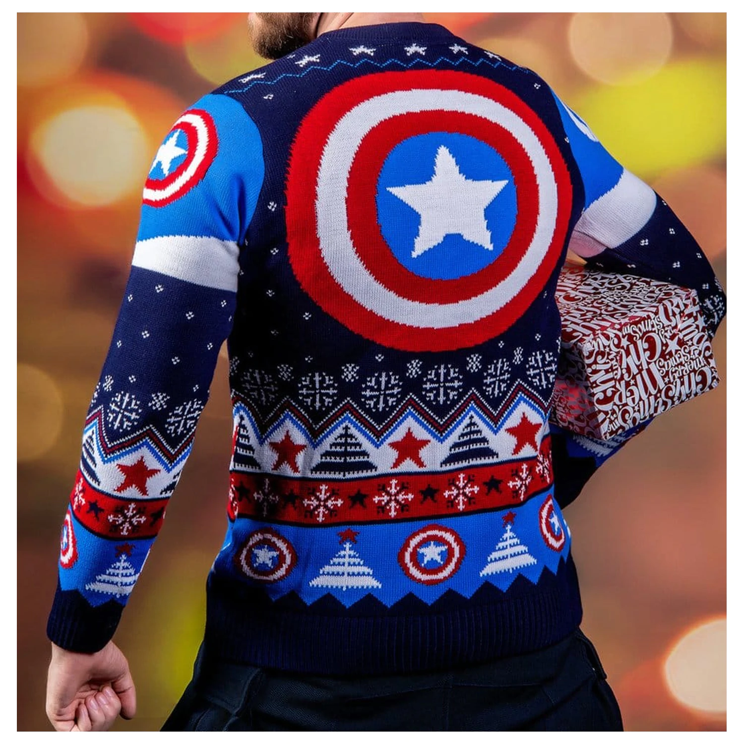 Captain America božični pulover fotografija izdelka