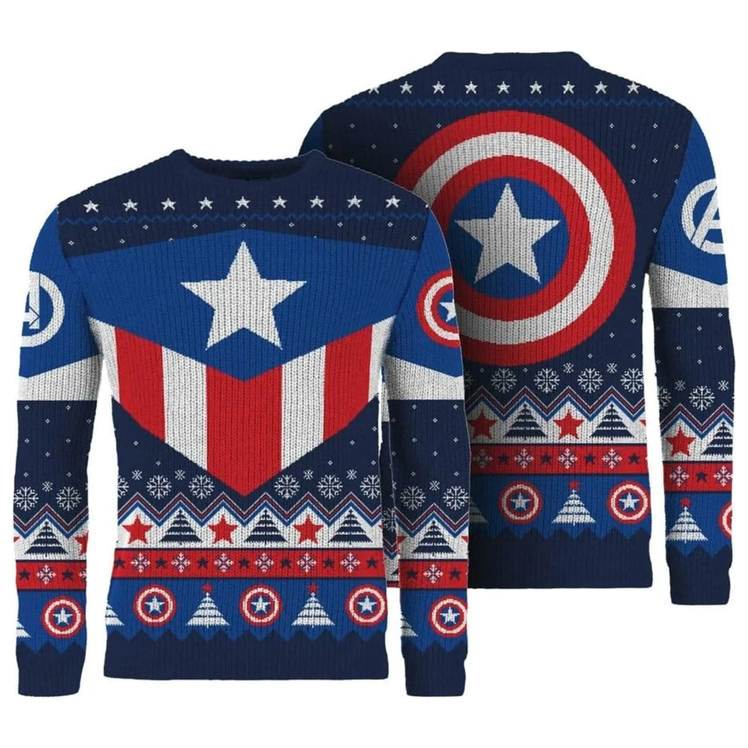 Captain America božični pulover fotografija izdelka