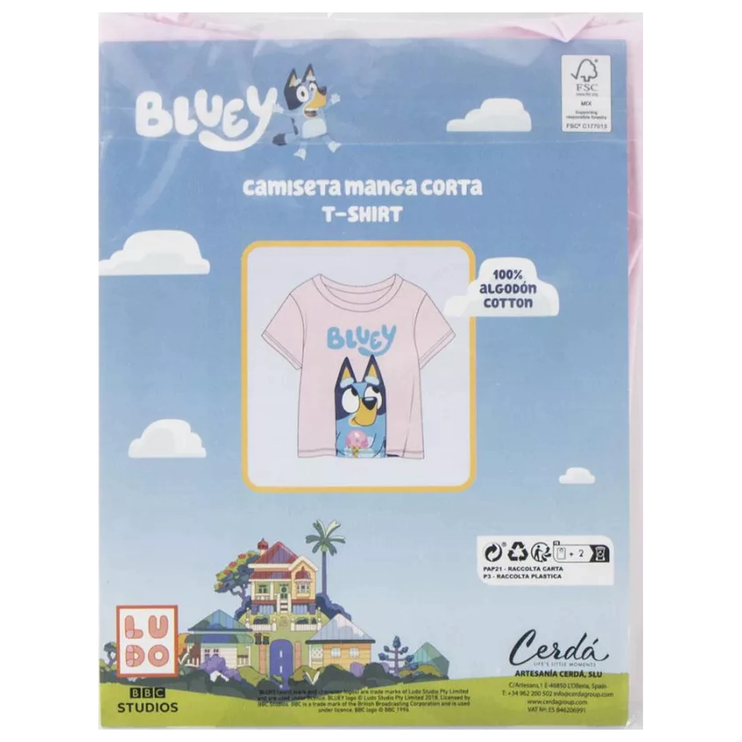 Bluey Ice Cream otroška majica s kratkimi rokavi, top fotografija izdelka