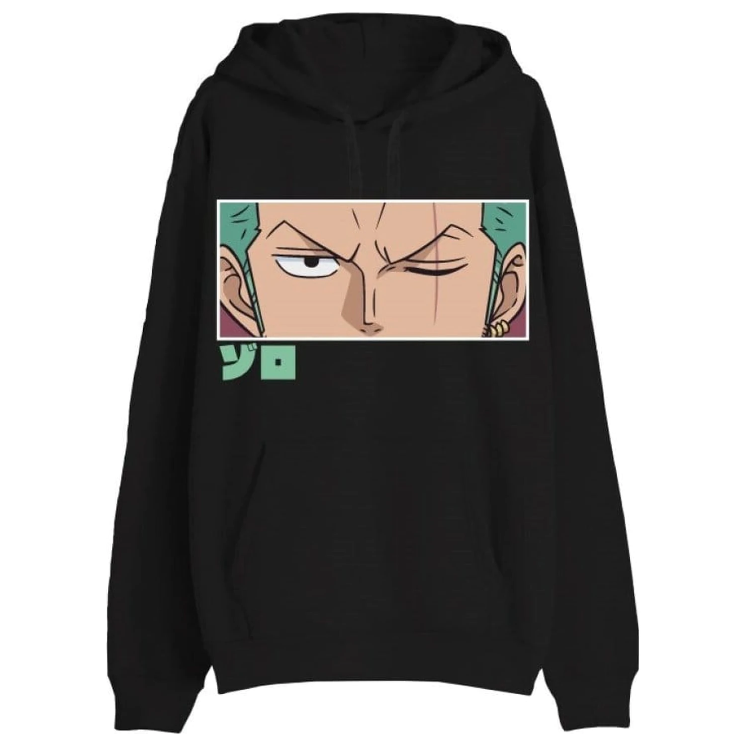 One Piece Pulover Roronoa Zoro Eyes Black fotografija izdelka