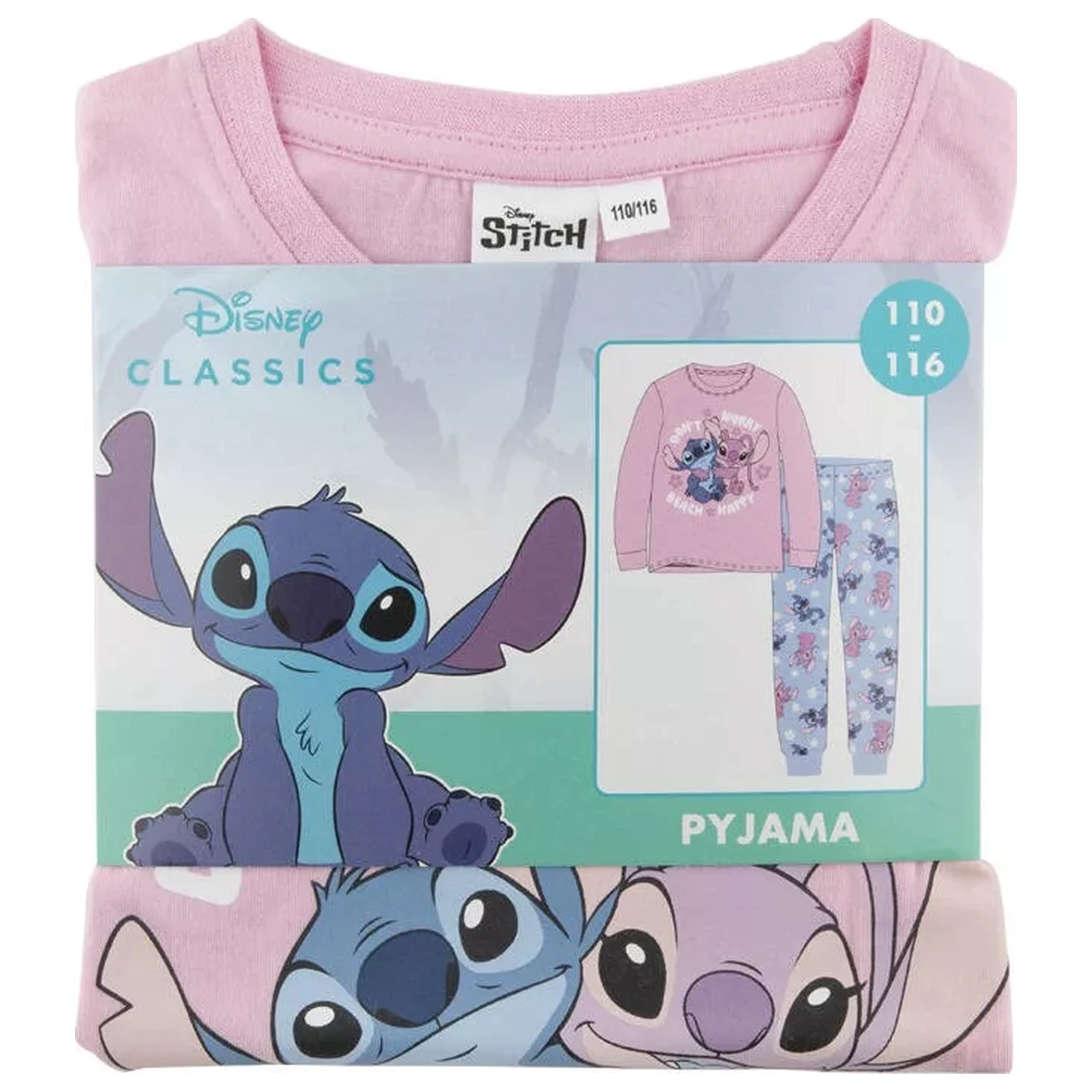 Stitch Happy otroška dolga pižama fotografija izdelka