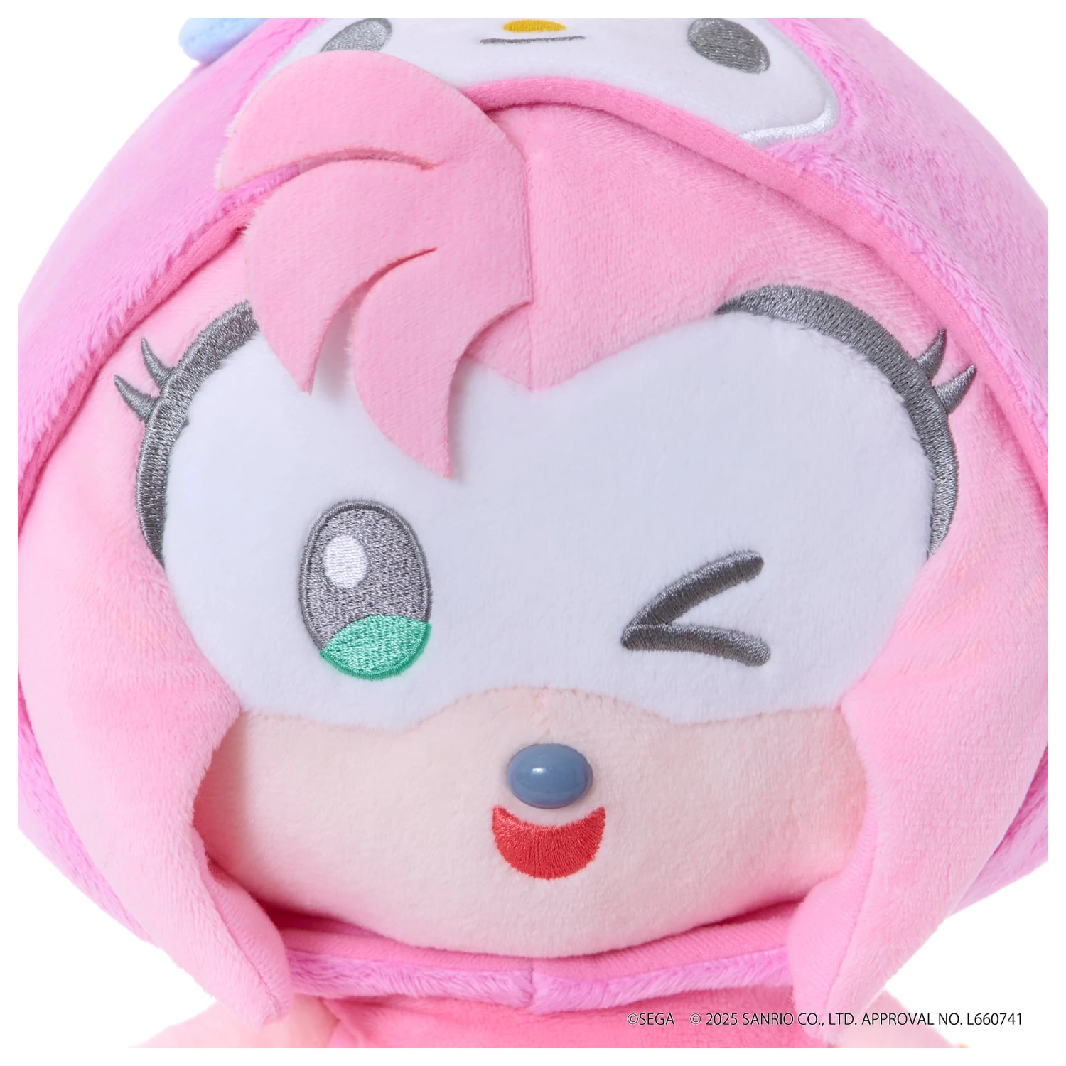 Sonic & Friends x Sanrio Amy x My Melody Plišasta igrača 24cm fotografija izdelka