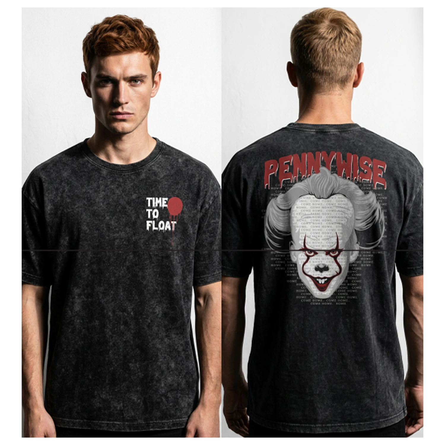 IT Pennywise "Time to Float" Stonewash majica fotografija izdelka