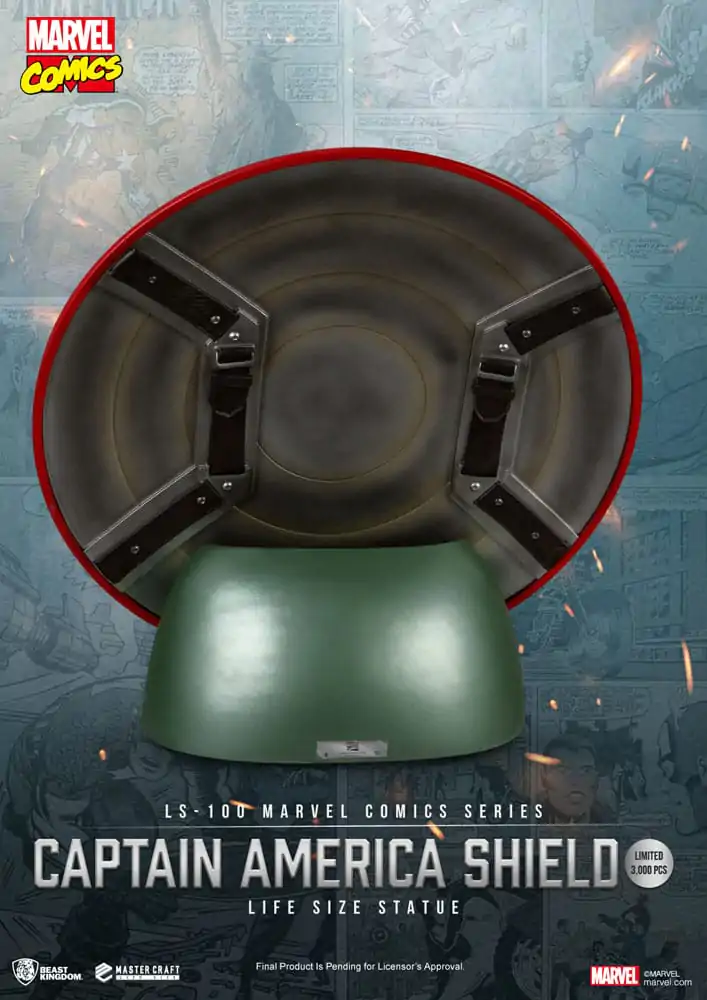 Marvel Comics PVC Captain America Shield kip v naravni velikosti 64 cm fotografija izdelka