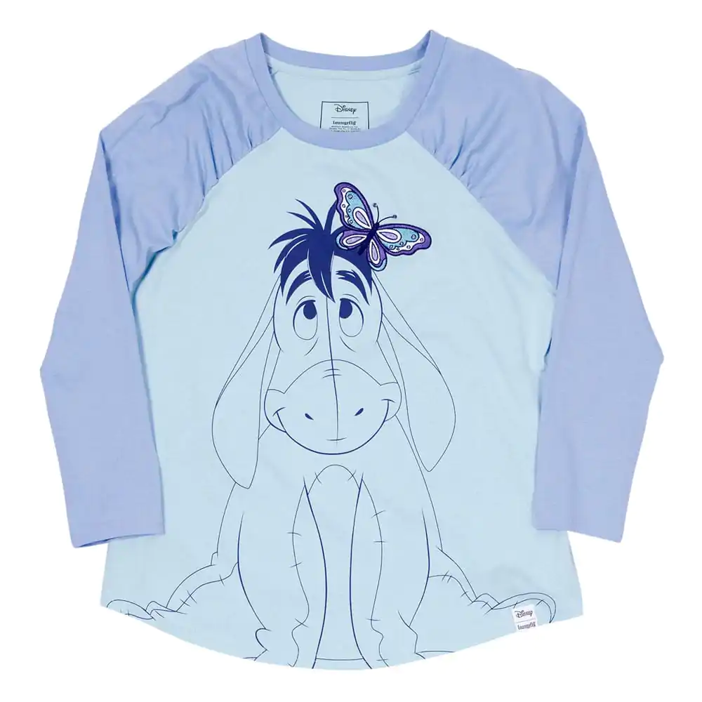 Winnie the Pooh by Loungefly Tee majica s kratkimi rokavi uniseks Eeyore nabrana raglan fotografija izdelka