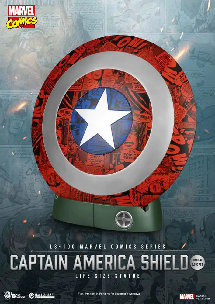 Marvel Comics PVC Captain America Shield kip v naravni velikosti 64 cm fotografija izdelka