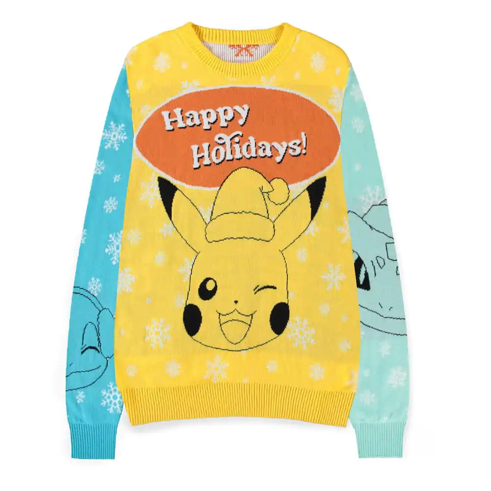 Pokémon pulover božični puli Pikachu, Bulbasaur, Squirtle & Charmender fotografija izdelka