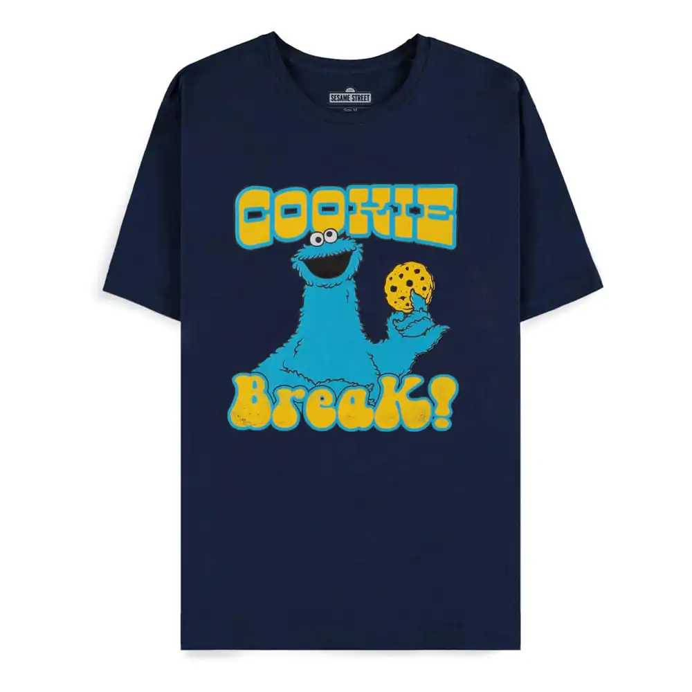 Sesame Street Cookie Monster Navy Cookie Break majica fotografija izdelka