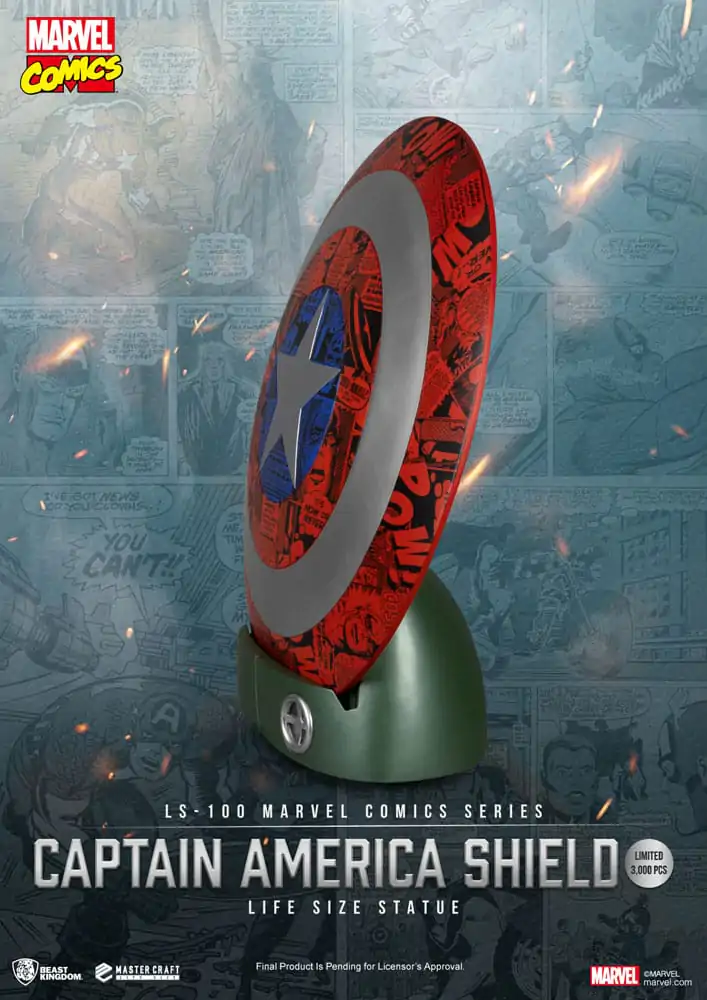 Marvel Comics PVC Captain America Shield kip v naravni velikosti 64 cm fotografija izdelka