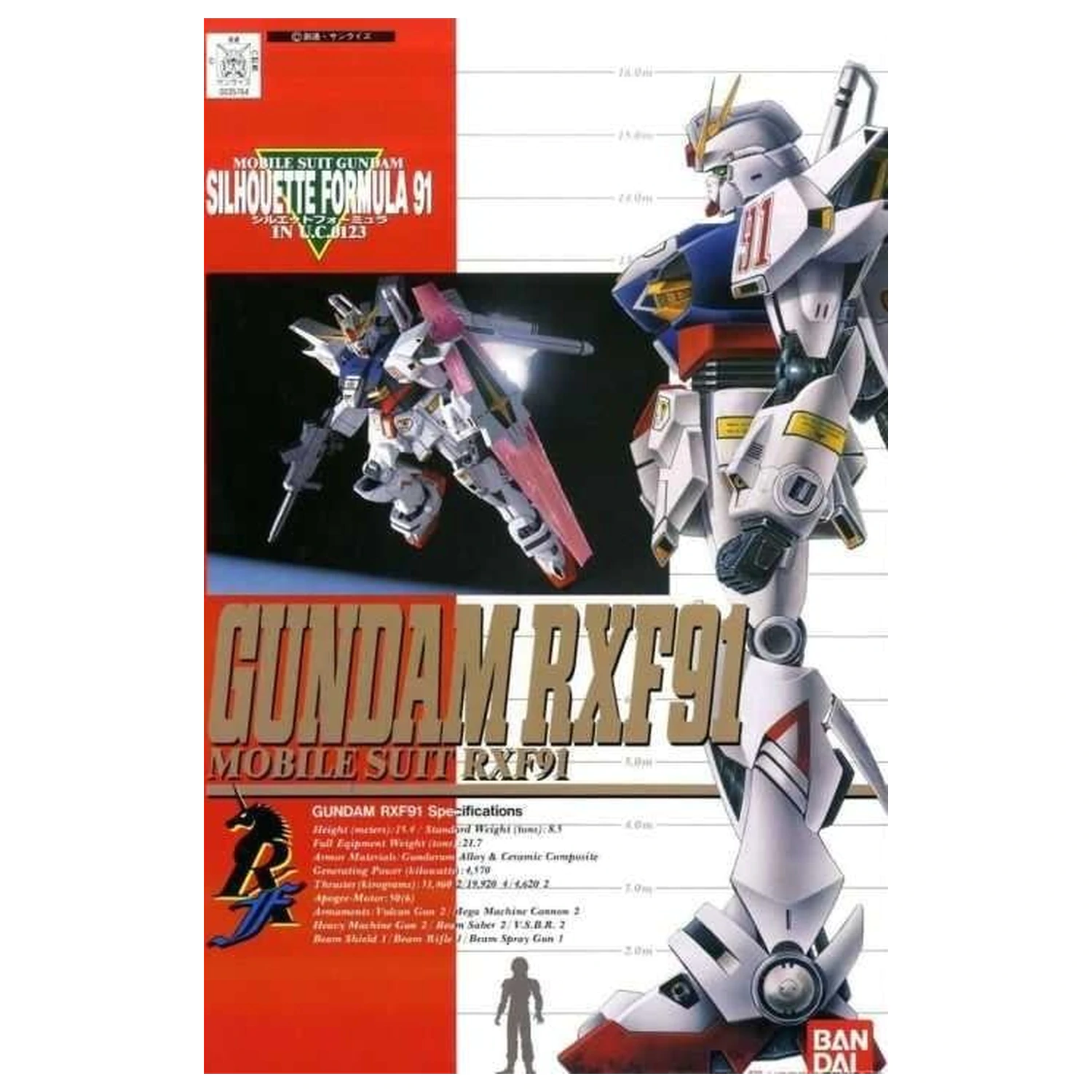 1/100 Gundam RXF91 komplet modela fotografija izdelka