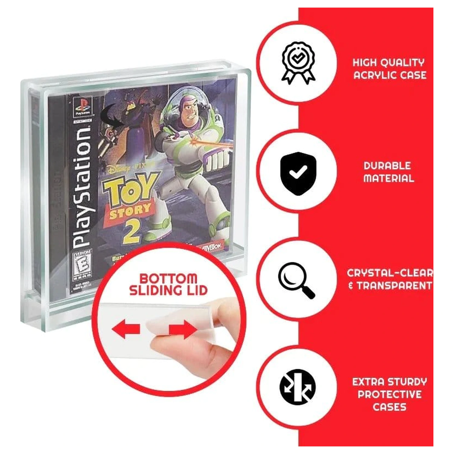 Akrilna torbica 2-paket za PlayStation 1 fotografija izdelka