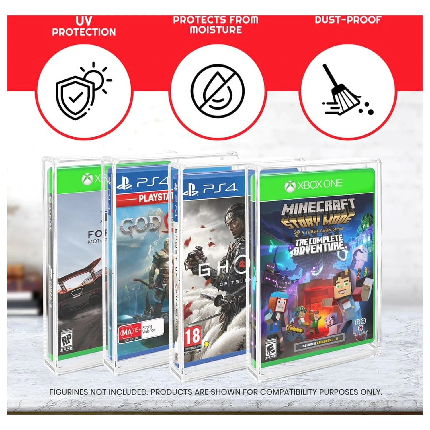 Akrilno ohišje 2-paket za PS3/PS4/Blu-Ray/XBOX One fotografija izdelka