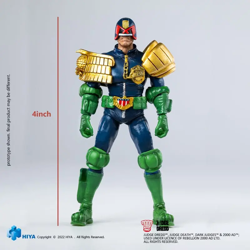 2000 AD Izjemna Mini Akcijska Figura 1/18 Judge Dredd Gaze Into The Fist of Dredd 10 cm fotografija izdelka