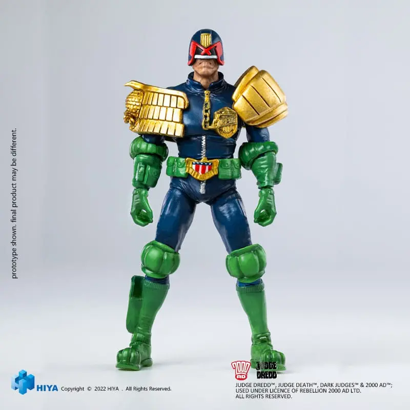 2000 AD Izjemna Mini Akcijska Figura 1/18 Judge Dredd Gaze Into The Fist of Dredd 10 cm fotografija izdelka