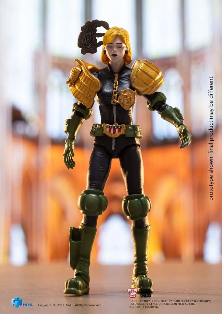 2000 AD Exquisite Mini Akcijska Figura 1/18 Judge Dredd Judge Anderson Hall of Heroes 10 cm fotografija izdelka