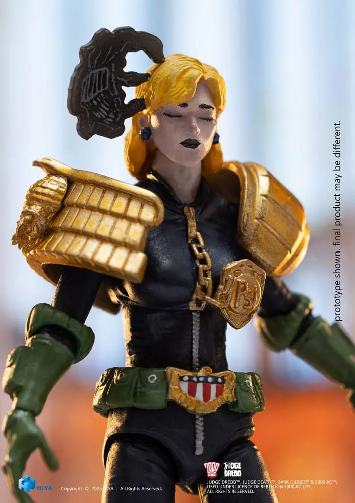 2000 AD Exquisite Mini Akcijska Figura 1/18 Judge Dredd Judge Anderson Hall of Heroes 10 cm fotografija izdelka