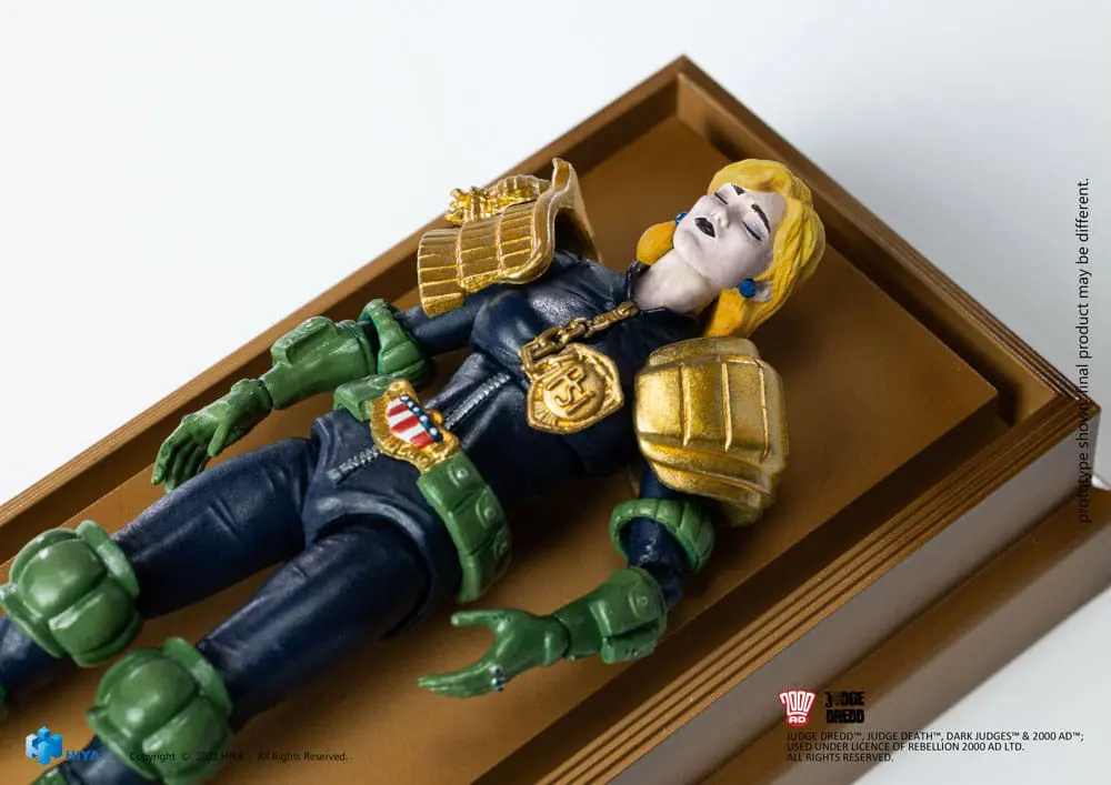 2000 AD Exquisite Mini Akcijska Figura 1/18 Judge Dredd Judge Anderson Hall of Heroes 10 cm fotografija izdelka