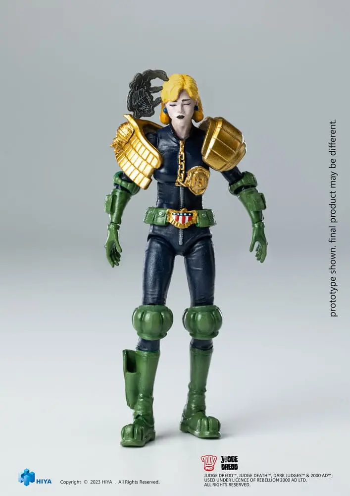 2000 AD Exquisite Mini Akcijska Figura 1/18 Judge Dredd Judge Anderson Hall of Heroes 10 cm fotografija izdelka