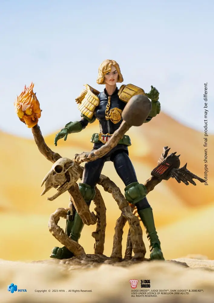 2000 AD Exquisite Mini akcijska figura 1/18 Judge Dredd Judge Anderson VS The Dark Judges 10 cm fotografija izdelka