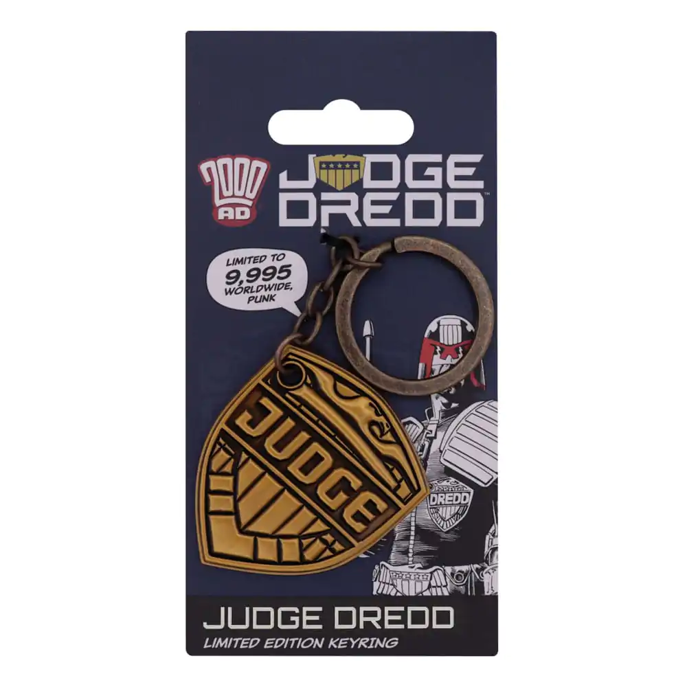 2000 AD Obesek za ključe Judge Dredd Badge Limited Edition fotografija izdelka