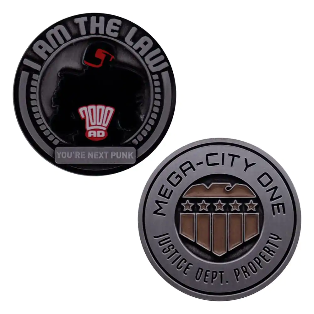 2000 AD Zbirateljski kovanec Judge Dredd Mega-City One omejena izdaja fotografija izdelka