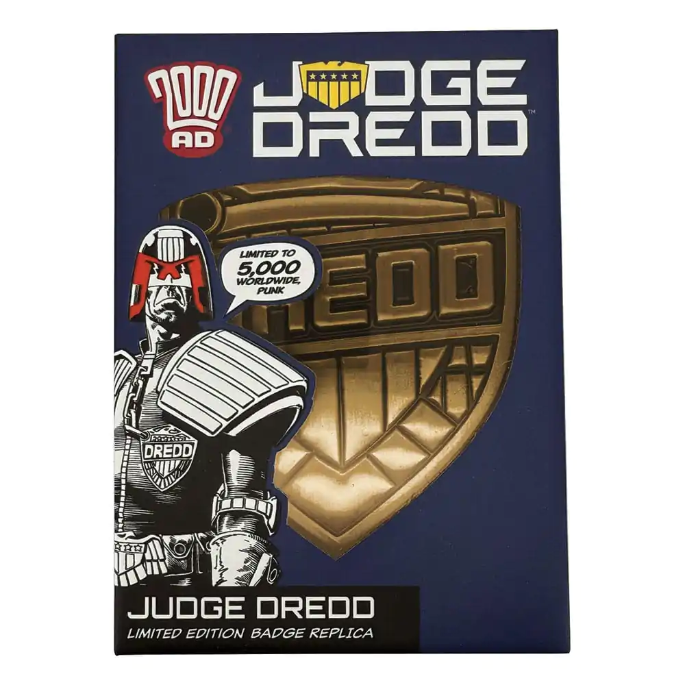 2000 AD Replica Judge Dredd značka omejena izdaja fotografija izdelka