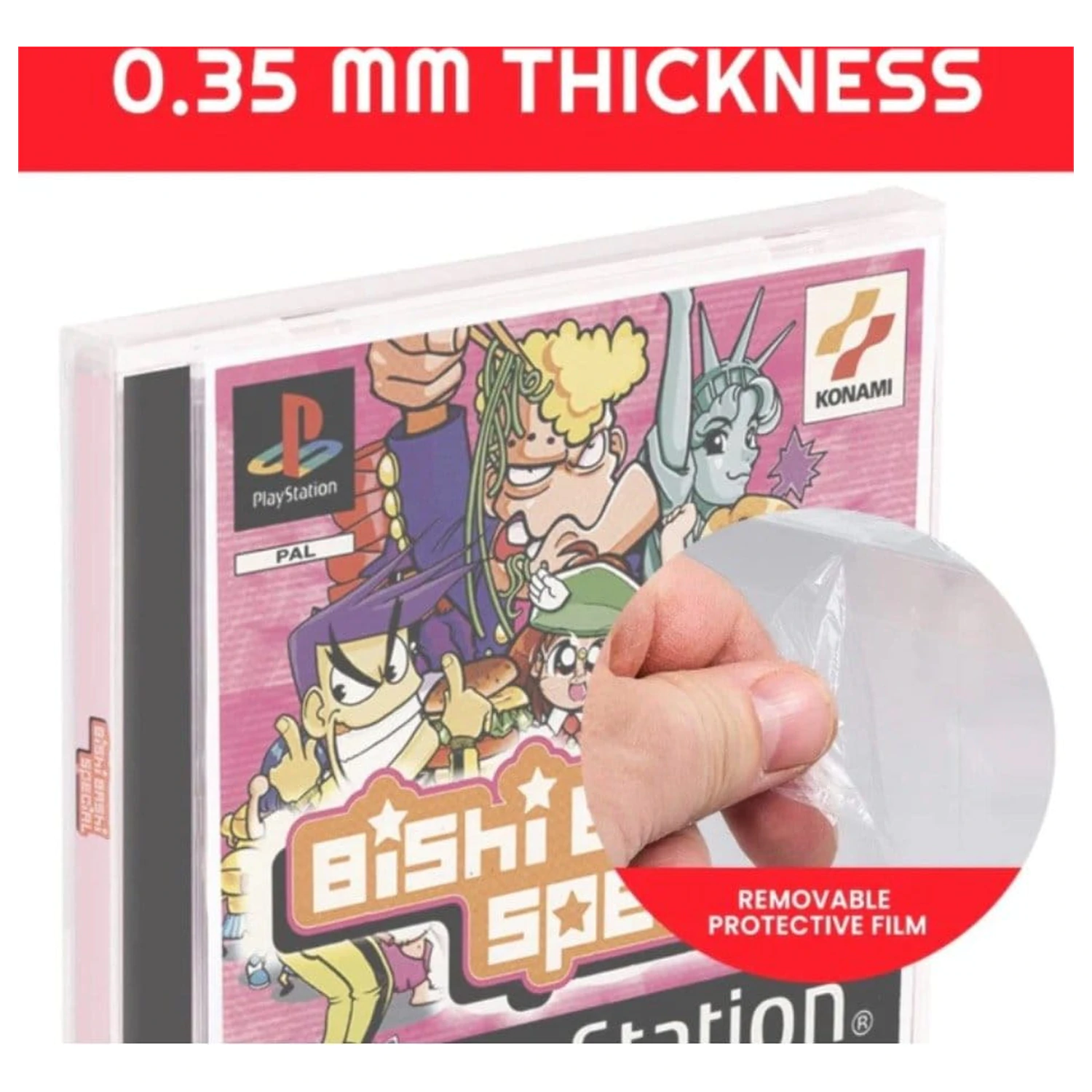 PET Zaščita 25-paket za PS1/Single CD/Dreamcast (Jewel Case) Igre fotografija izdelka