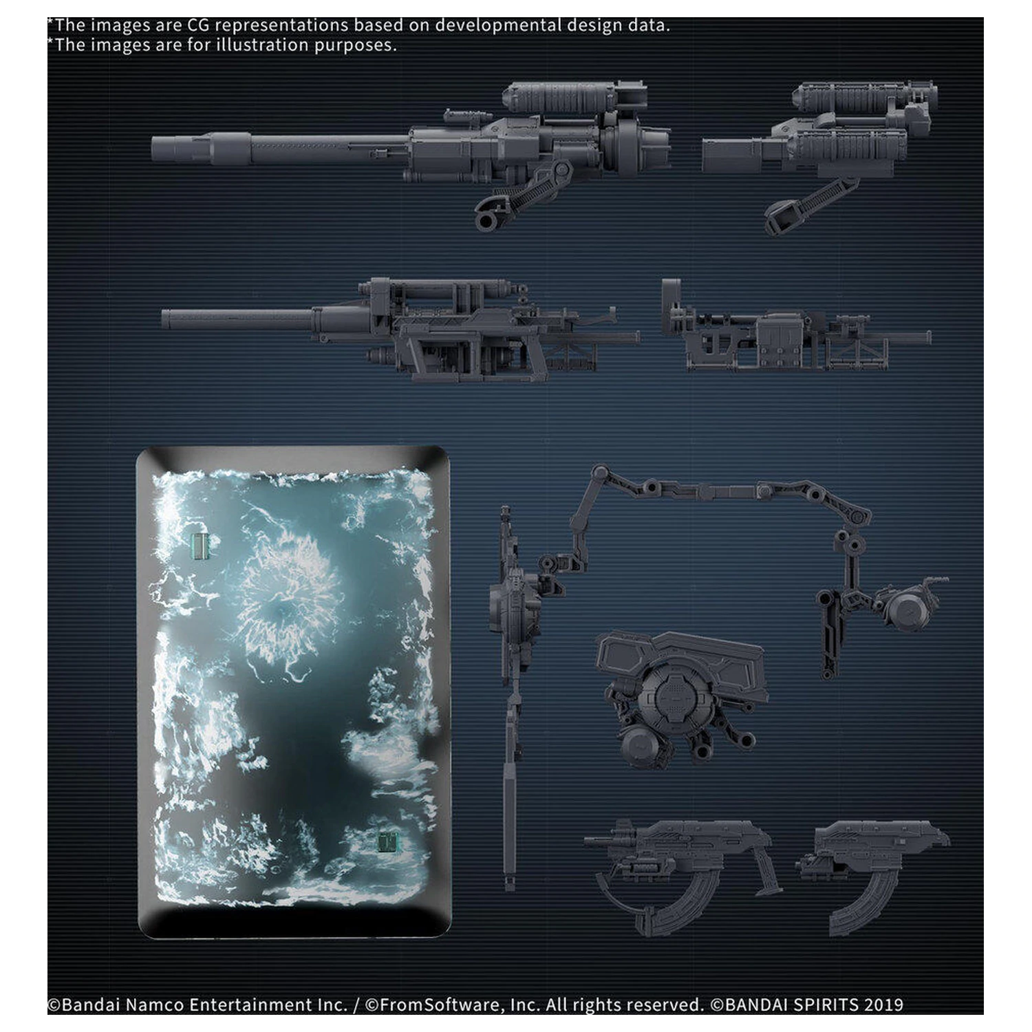 30 Minutes Missions Dodatni deli Set Armored Core VI Set orožja 08 fotografija izdelka