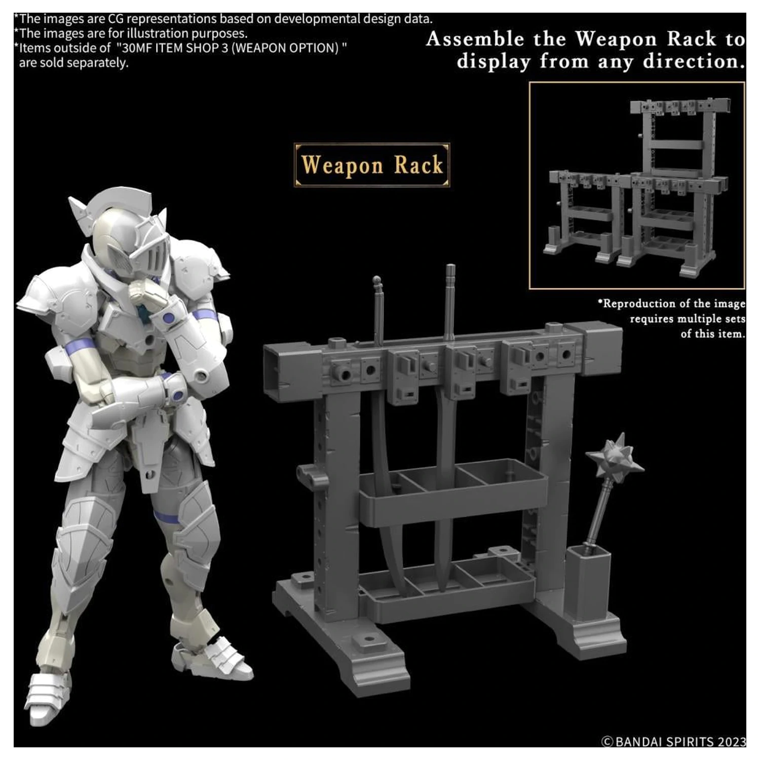 30MF Item Shop 3 (Možnost orožja) Model Komplet fotografija izdelka