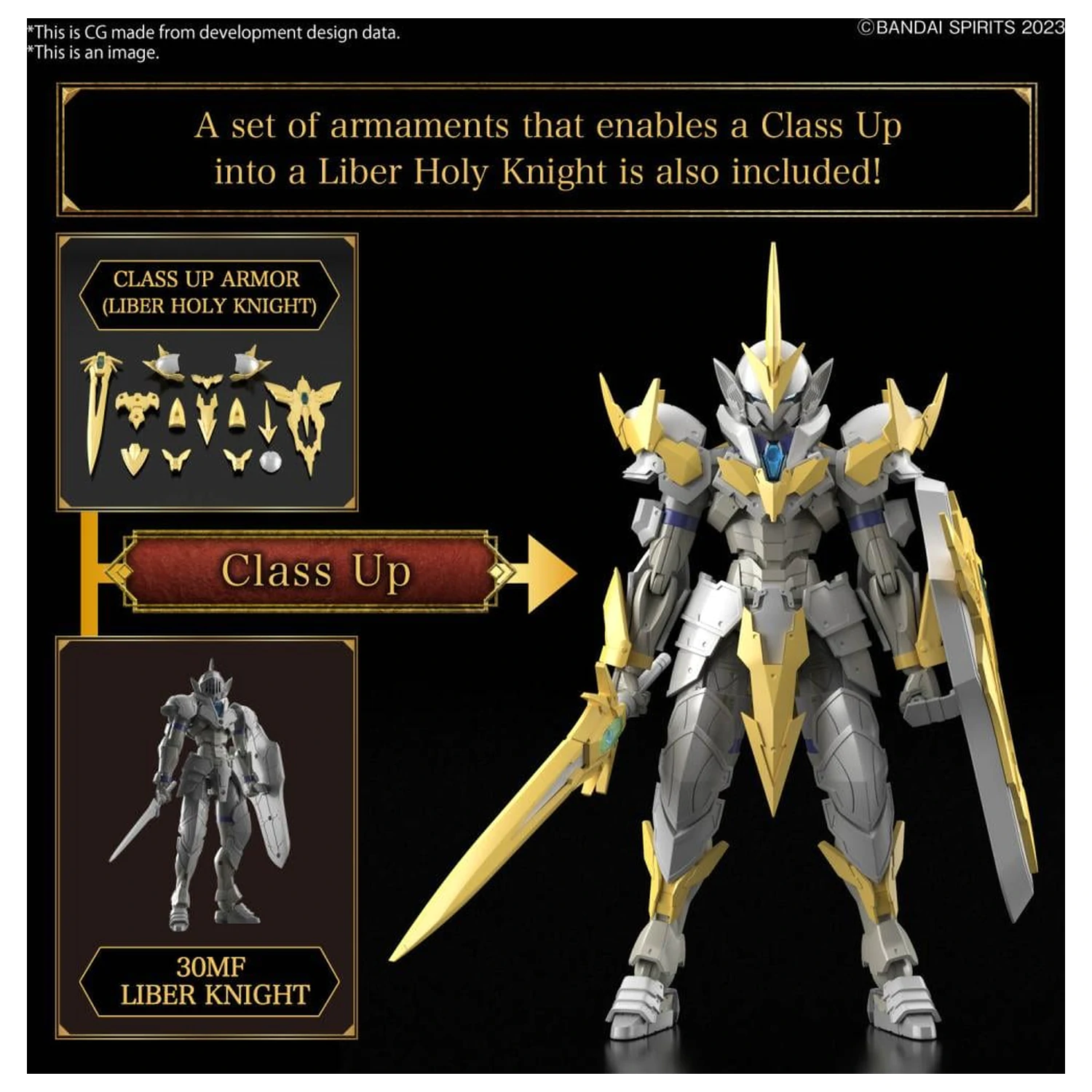 30MF Liber Holy Knight komplet modela fotografija izdelka