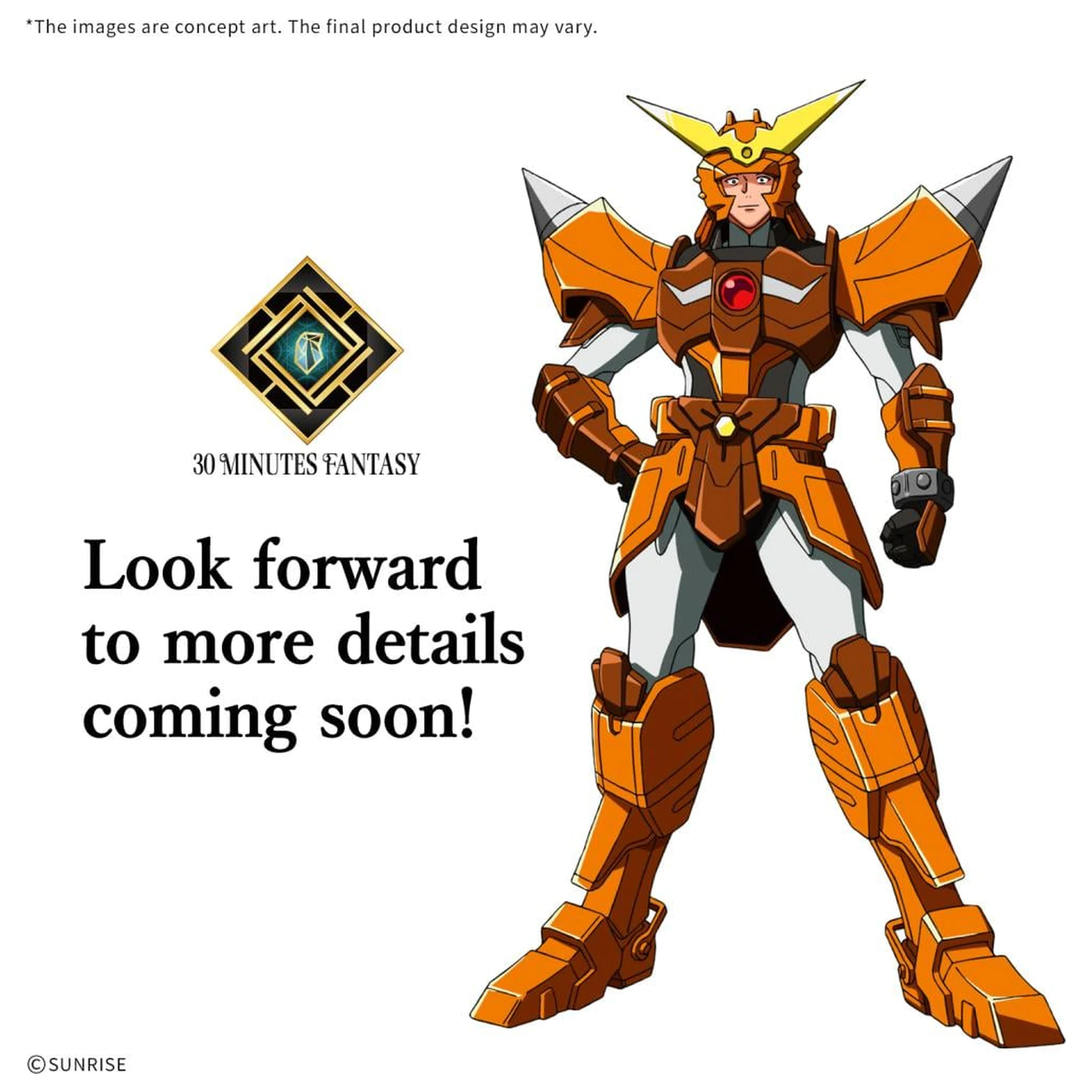 30MF Yoroi-Shinden Samurai Troopers Wild komplet modela fotografija izdelka