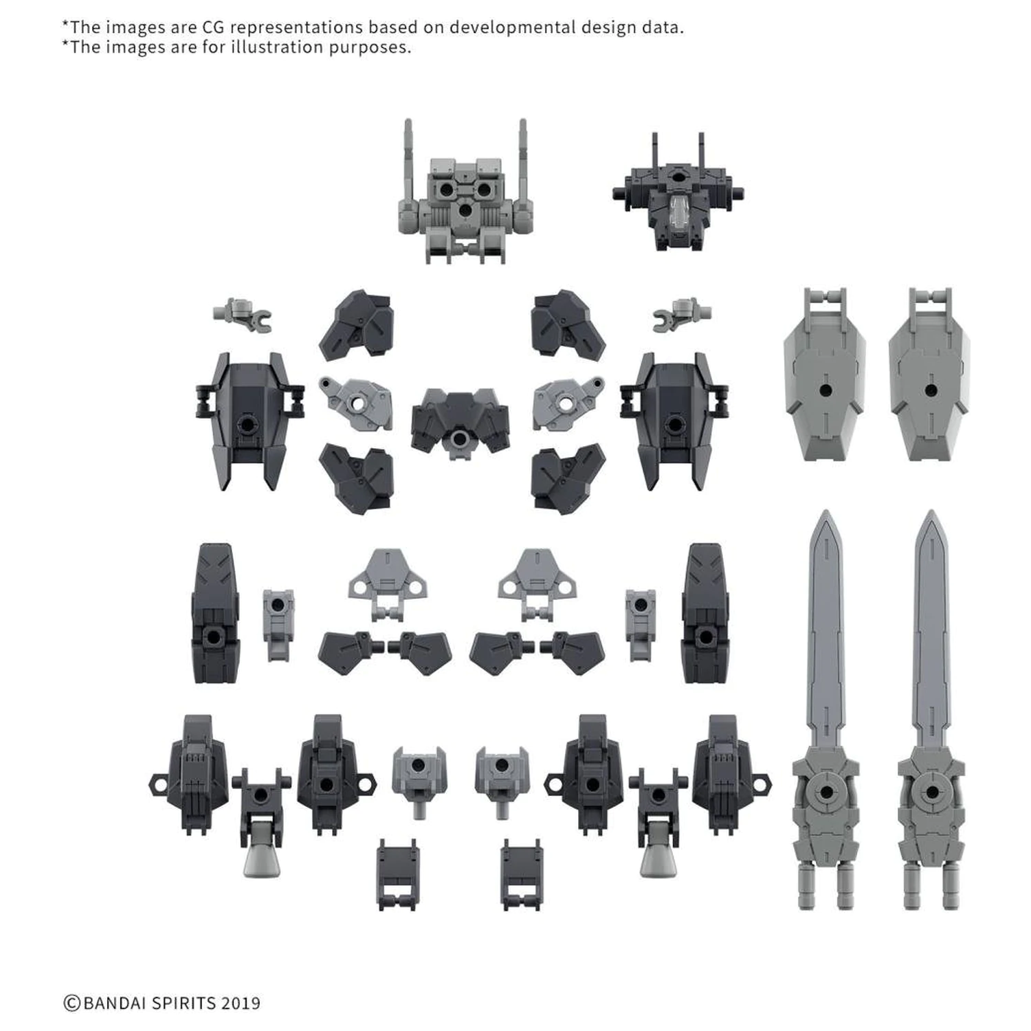 30MM 1/144 komplet dodatnih delov 20 (Full Armor Unit 1) Model Kit fotografija izdelka