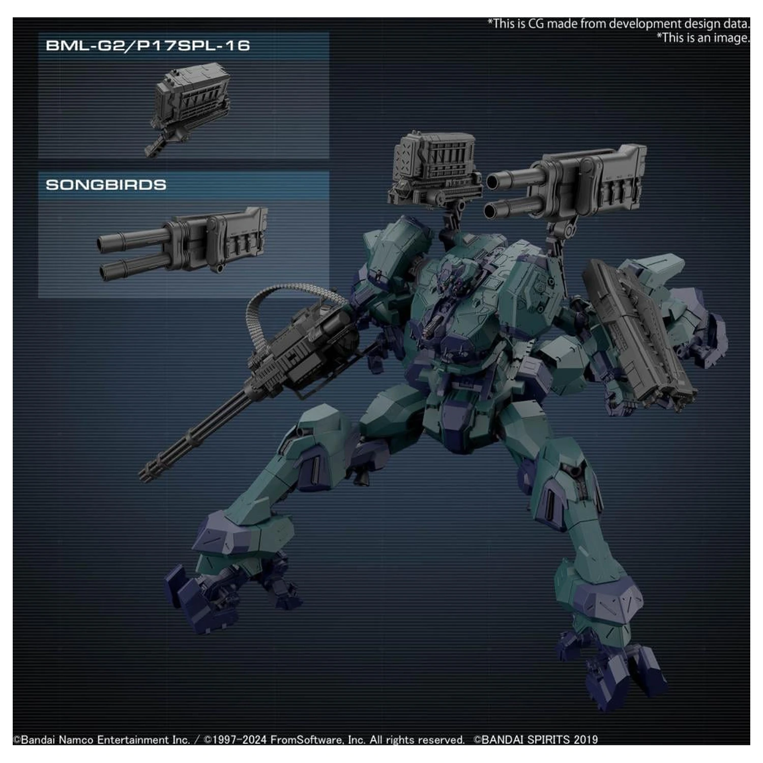 30MM Armored Core VI BD-011 Melander Liger Tail Komplet Modela fotografija izdelka