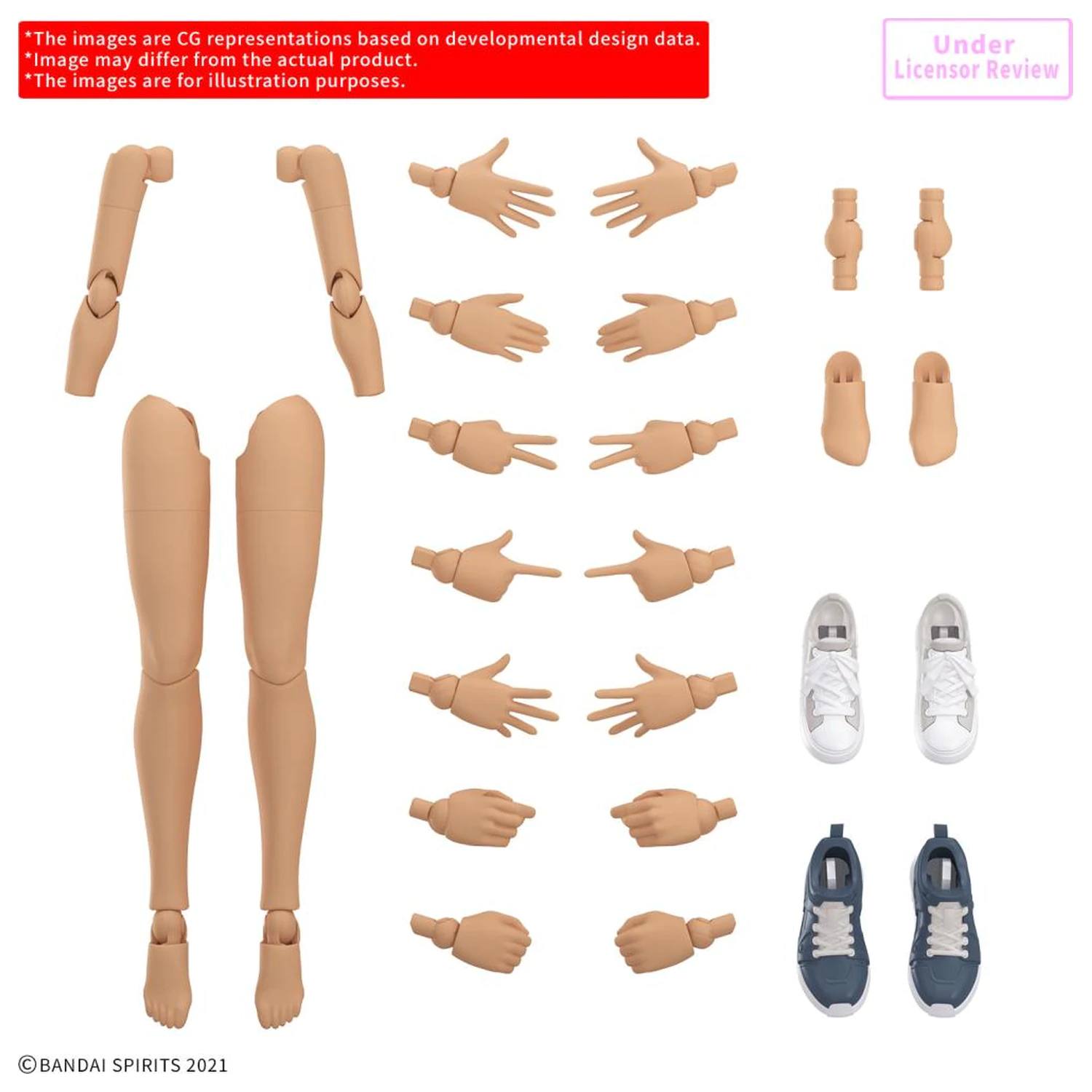 30MS Option Body Parts Arm Parts & Leg Parts S Color C Model Kit dodatek paket fotografija izdelka