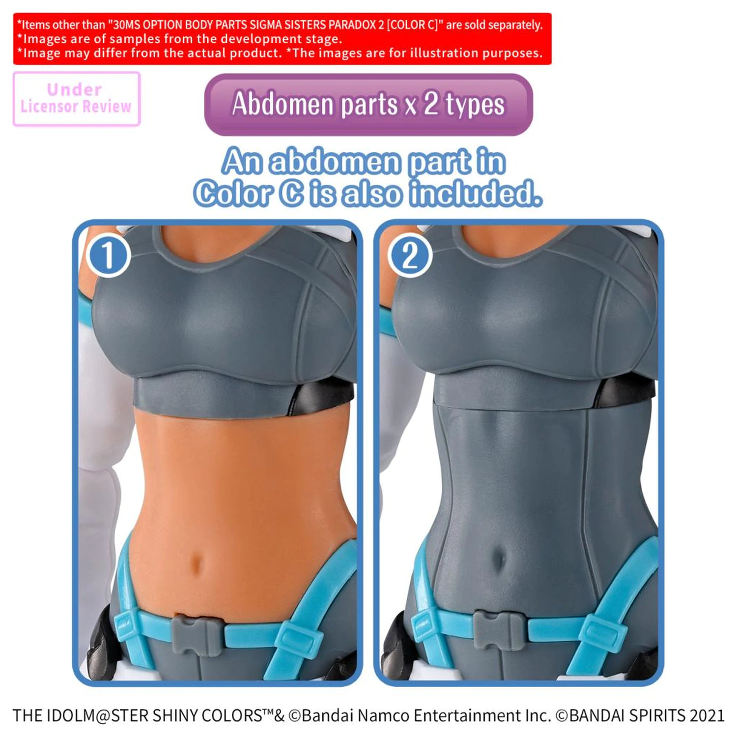 30MS Option Body Parts Sigma Sisters Paradox 2 Color C dodatek za modelarski komplet fotografija izdelka