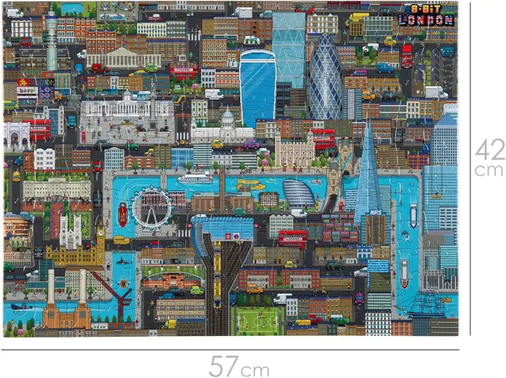 8-Bit Pixel Puzzle London Level 1 180 kosov fotografija izdelka