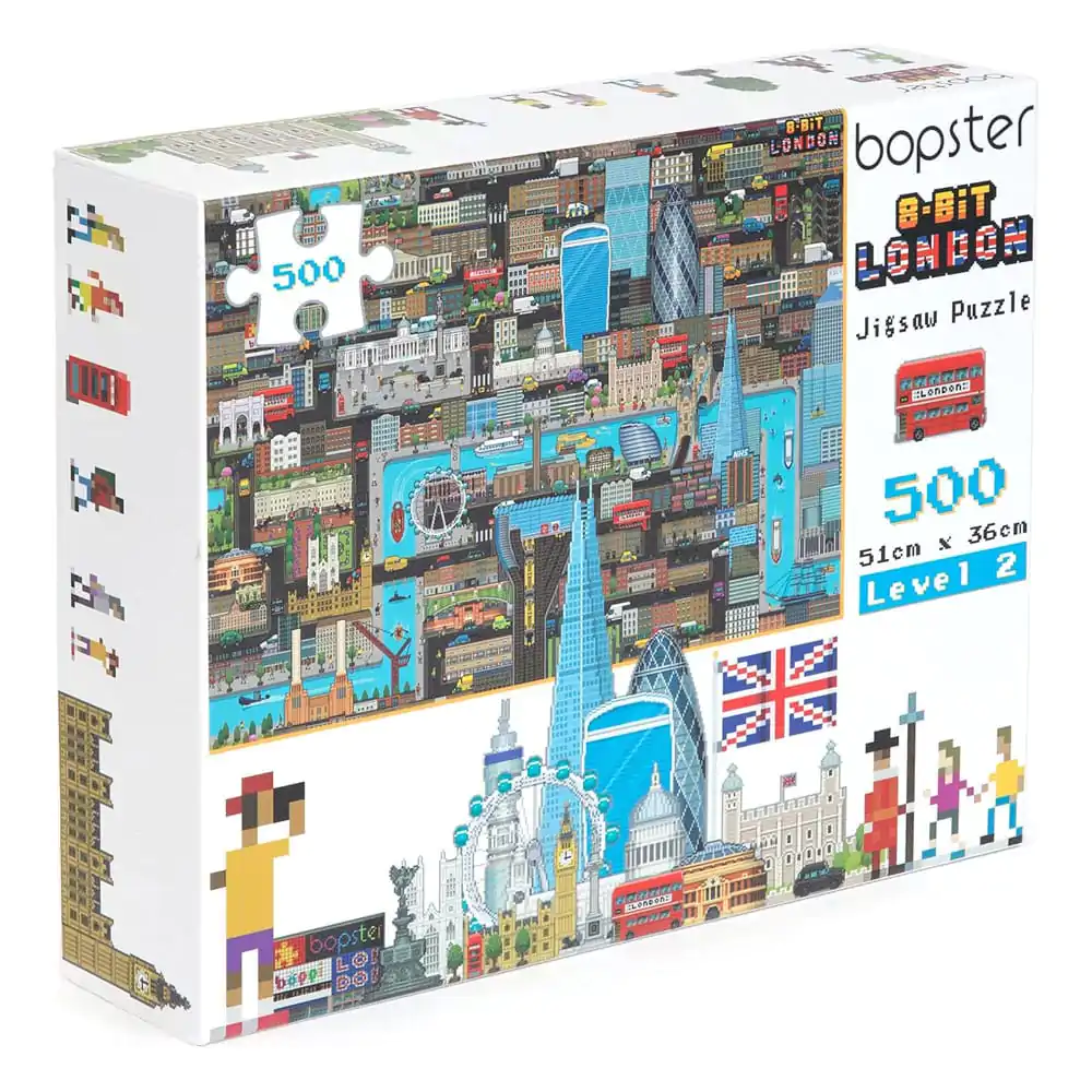 8-Bit Pixel Puzzle London Level 2 500 kosov fotografija izdelka