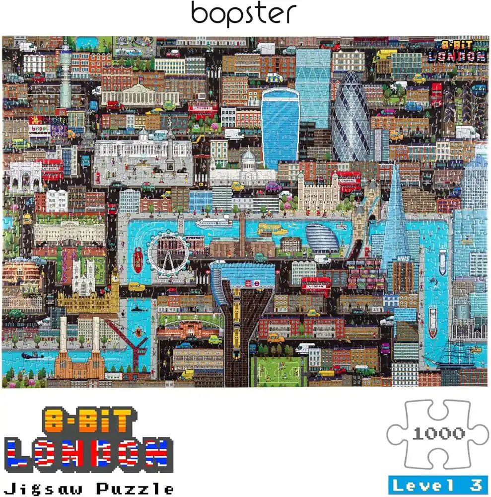 8-Bit Pixel Puzzle London Level 3 1000 kosov fotografija izdelka